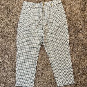 Sundance Women’s Checkered Chinos - Black and White